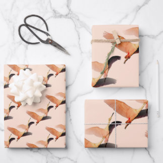 Feuille De Papier Cadeau Grue japonaise