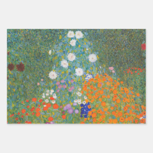Feuille De Papier Cadeau Gustav Klimt Fleur Jardin Cottage Nature