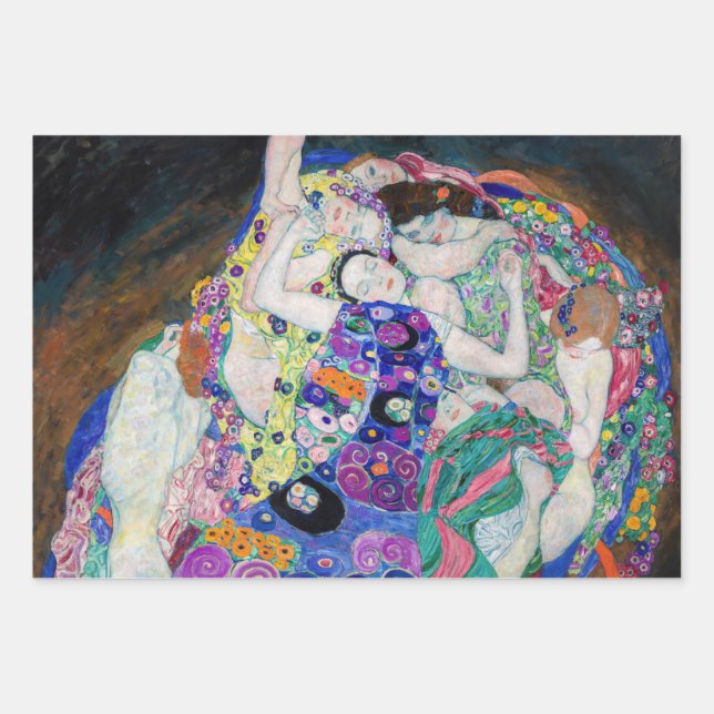 Feuille De Papier Cadeau Gustav Klimt - La Vierge (Devant)