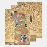 Feuille De Papier Cadeau Gustav Klimt - Stoclet Frieze Arbre de vie<br><div class="desc">Gustav Klimt - Stoclet Frieze Arbre de Vie Chefs-d'oeuvre Sélection : - Amoureux de l'exécution - 1909 - Partie centrale du panneau gauche - 1909 - ATTENTE - 1909</div>