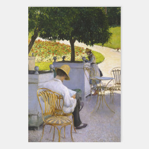 Feuille De Papier Cadeau Gustave Caillebotte - Les Orangers