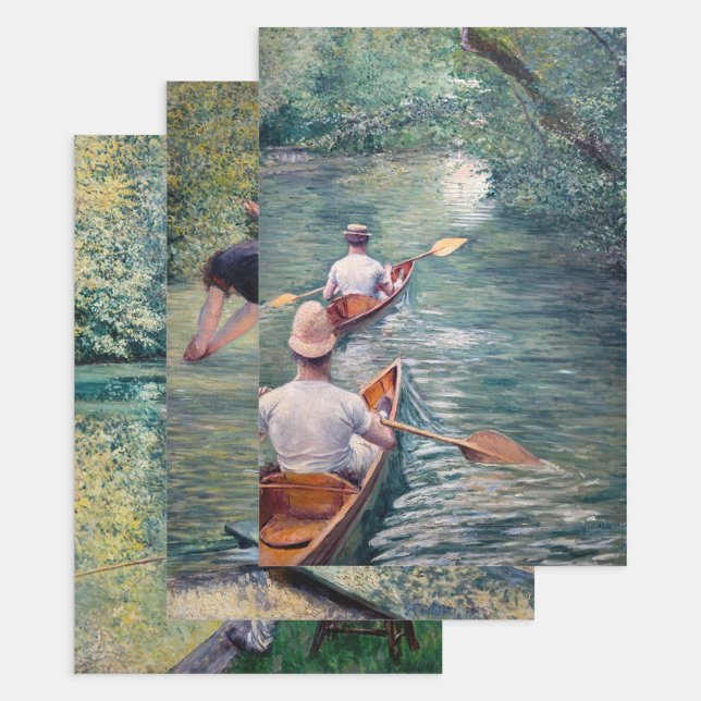 Feuille De Papier Cadeau Gustave Caillebotte - Sélection de chefs-d'oeuvre (Créateur téléchargé)