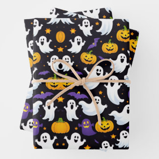 FEUILLE DE PAPIER CADEAU HALLOWEEN