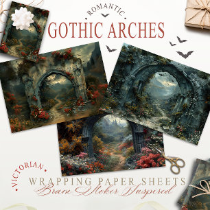 Feuille De Papier Cadeau Halloween, le château de Vampirecore Dracula Got