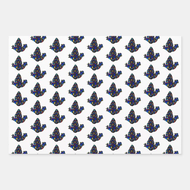 Feuille De Papier Cadeau Hamsa Ji - (Devant)