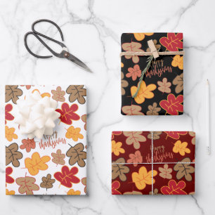 Feuille De Papier Cadeau Happy Thanksgiving