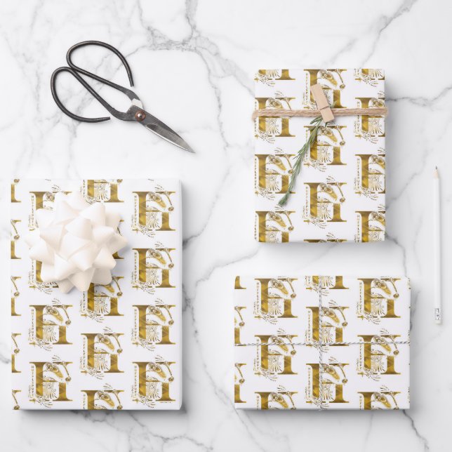 Feuille De Papier Cadeau Harry Potter | Aguamenti HUFFLEPUFF™ Graphic (Recto)