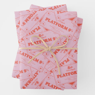 Feuille De Papier Cadeau HARRY POTTER™   Billets de train Platforn 9 3/4