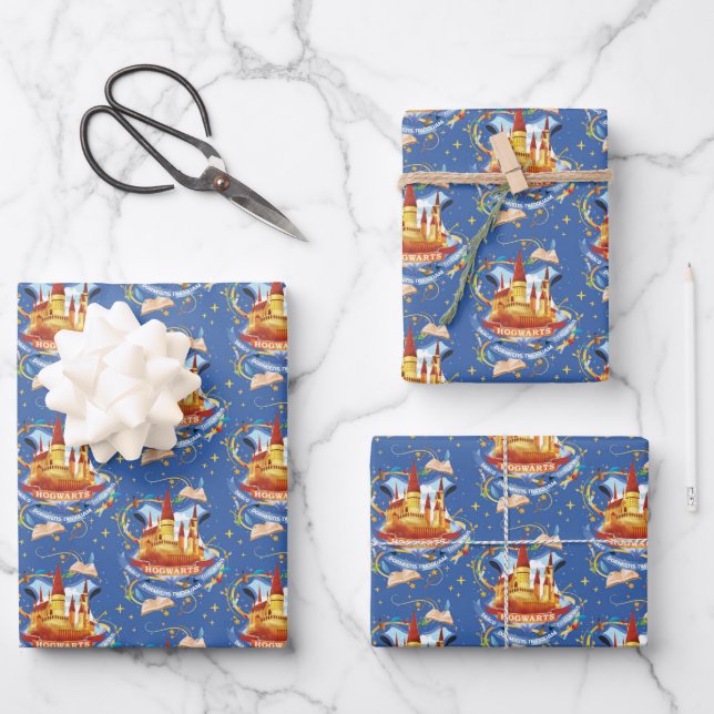 Feuille De Papier Cadeau Harry Potter | Château de charme HOGWARTS™ (Recto)