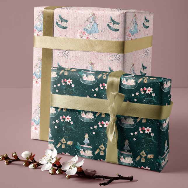 Feuille De Papier Cadeau Hatter Alice Au Pays Des Merveilles Collage Découp (Soulmates Script Best Friends Gift Photo Keepsake)