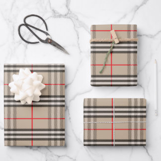 Feuille De Papier Cadeau Hatter Plaid