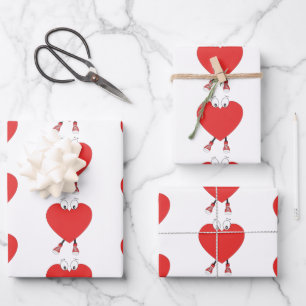 Feuille De Papier Cadeau Heart Shape