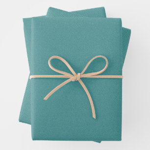 Feuille De Papier Cadeau Herringbone tweed effet simple plaisir turquoise