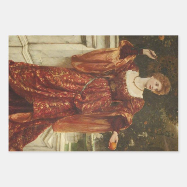 Feuille De Papier Cadeau Hesperia (par Frank Dicksee) (Devant)