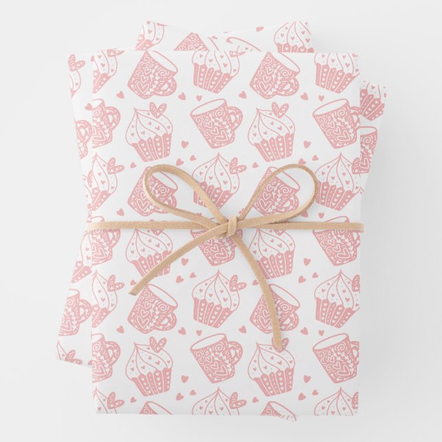 Feuille De Papier Cadeau Heureuse Sainte-Valentin (En situation)