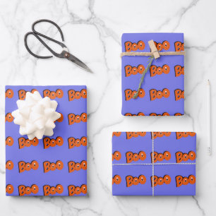 Feuille De Papier Cadeau Hey Boo Je T'Ai Craigné Typographie Dessin Art