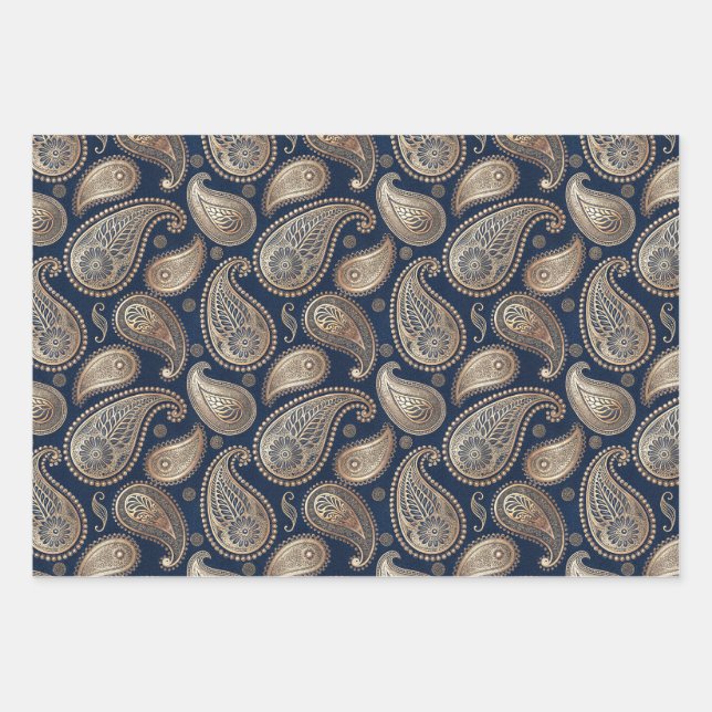 Feuille De Papier Cadeau Hindou festif (Devant)