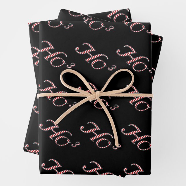 Feuille De Papier Cadeau Ho Ho Ho Noël drôle (En situation)