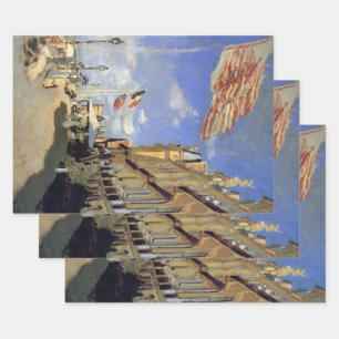 Feuille De Papier Cadeau Hôtel des Roches Noires, Trouville de Claude Monet