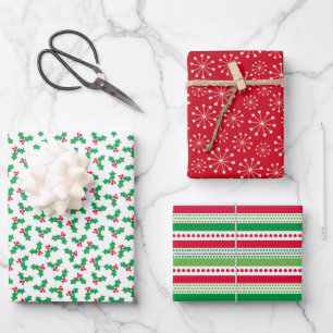 Feuille De Papier Cadeau Houx