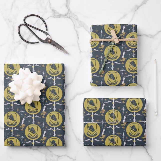 Feuille De Papier Cadeau HUFFLEPUFF™ - Graphique Bauble de vacances (Recto)