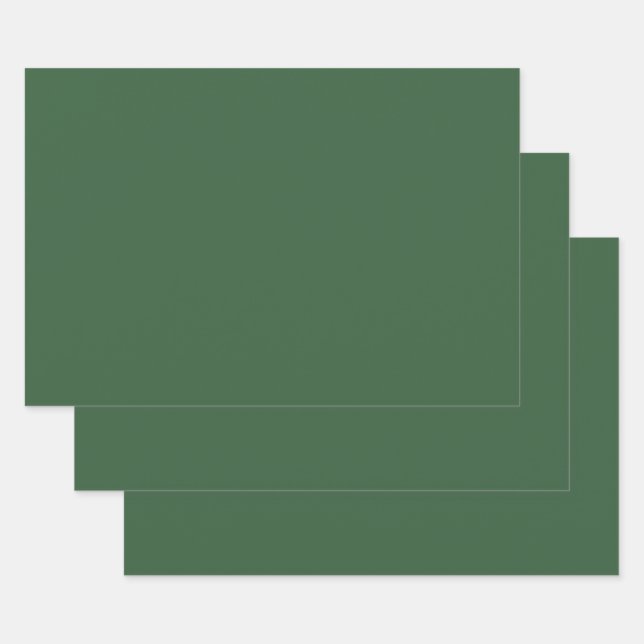 Feuille De Papier Cadeau Hunter Green (Lot)