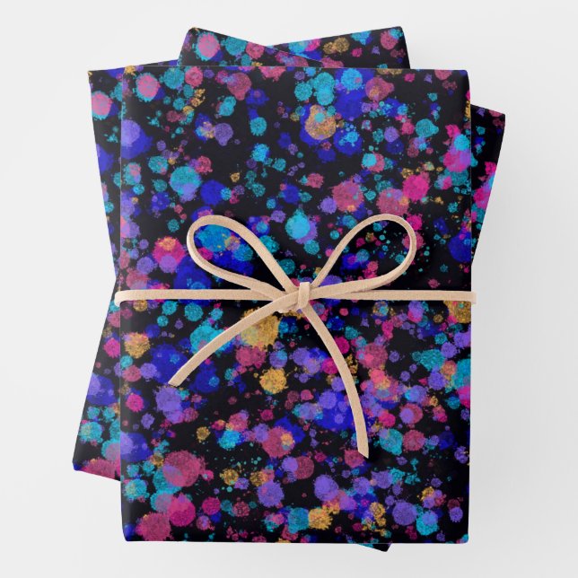 Feuille De Papier Cadeau Impression abstraite : Galaxies lointaines (En situation)