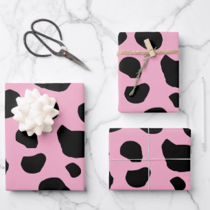 Feuille De Papier Cadeau Impression de vache, Motif de vache, Spots de vach