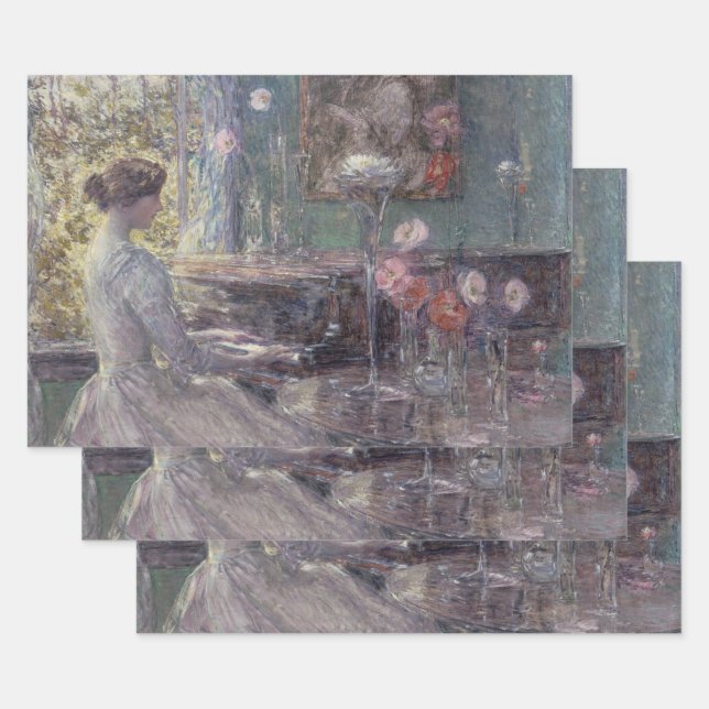 Feuille De Papier Cadeau Improvisation par Frederick Childe Hassam (Lot)