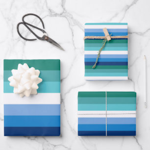 Feuille De Papier Cadeau Indicateur de la fierté gay masculine (Azure)