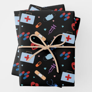 Feuille De Papier Cadeau Infirmière de la RN Étudiante en soins infirmiers