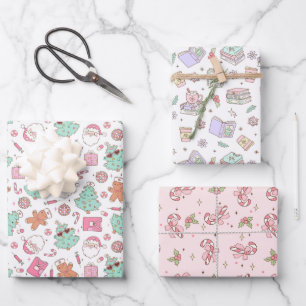 Feuille De Papier Cadeau Infirmière Noël