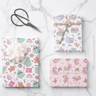 Feuille De Papier Cadeau Infirmière Noël