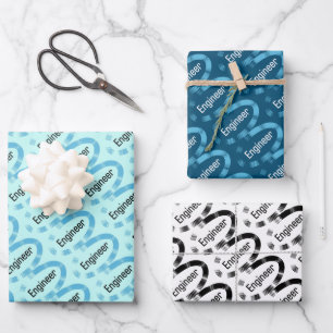 Feuille De Papier Cadeau Ingénieur Oval