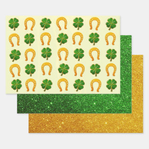 Feuille De Papier Cadeau Irish Fun 3D Whimsey