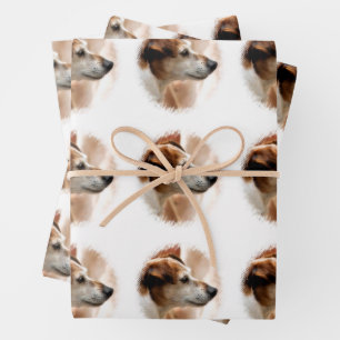 FEUILLE DE PAPIER CADEAU JACK RUSSELL TERRIER CHIEN
