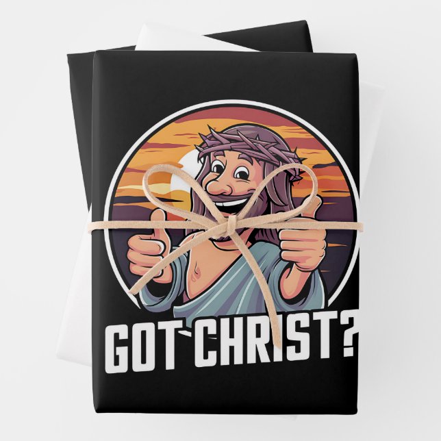 Feuille De Papier Cadeau J'ai Buddy un Christ Noël Jésus Religieux (En situation)