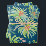 Feuille De Papier Cadeau Jardin de jungle aquarelle botanique floral<br><div class="desc">Motif botanique peint à la main. MERCI DE SOUTENIR LES ARTISTES INDÉPENDANTS ! Toutes les œuvres d'art et les créations sont réalisées par moi-même. J'adore dessiner et peindre ! Merci de faire vos achats chez moi et de soutenir ma créativité ! :) Consultez ma boutique pour découvrir de nombreuses autres...</div>