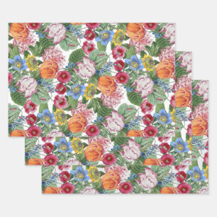 Feuille De Papier Cadeau Jardin de printemps