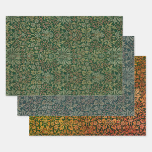 Feuille De Papier Cadeau Jardin de William Morris - Verts