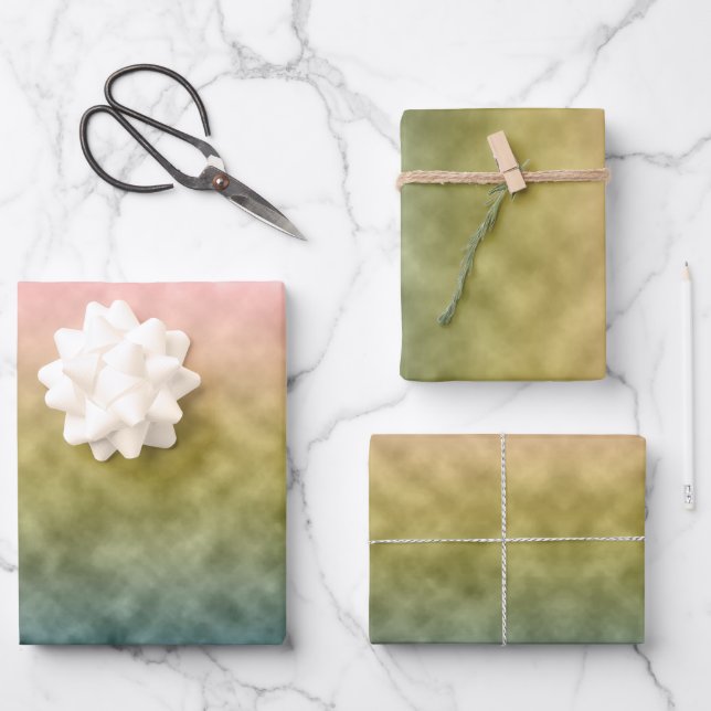 Feuille De Papier Cadeau Jardin du matin (Recto)