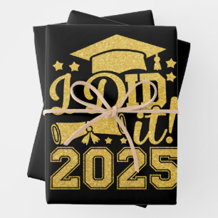 Feuille De Papier Cadeau Je L'Ai Fait 2025 Graduate Graduate Classe De 2025