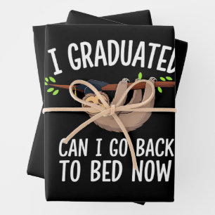 Feuille De Papier Cadeau Je suis diplômé puis-je retourner au lit maintenan