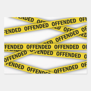 Feuille De Papier Cadeau Je suis offensé que la police ne croise pas