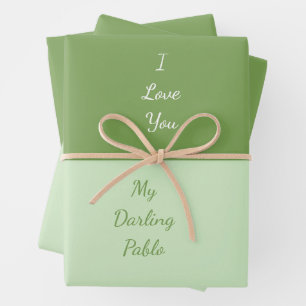 Feuille De Papier Cadeau Je T'Aime Ma Chérie