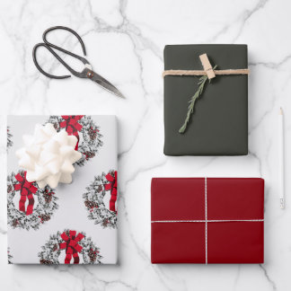 Feuille De Papier Cadeau Jeu d'enveloppement de courroies congelées