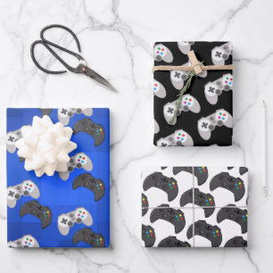 Feuille De Papier Cadeau Jeu vidéo Joueur coloré