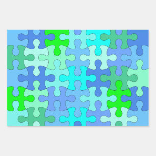 Feuille De Papier Cadeau Jigsaw Puzzle Amateurs d'envelopper le jeu de papi