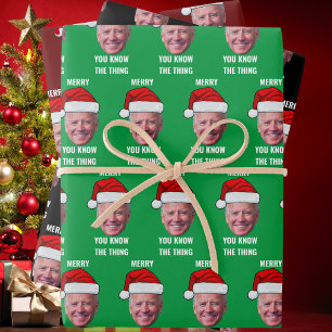 Feuille De Papier Cadeau Joe Biden Santa Que Vous Connaissiez La Chose