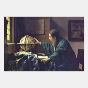 Feuille De Papier Cadeau Johannes Vermeer - L'astronome